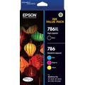 Epson 786XL Black + 786 Standard Colours (C,M,Y) - Ink Cartridge Value Pack