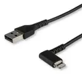 Startech 2m Angled Lightning to USB-Cable - Black