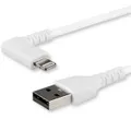 Startech 2m Angled Lightning to USB-Cable - White