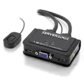 Serveredge 2-Port USB / VGA Cable KVM Switch With Audio And Remote