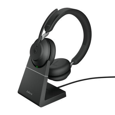 Jabra Evolve2 65 Microsoft Teams USB-C Stereo Bluetooth Headset with Charging Stand