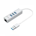 Simplecom CHN420 3Port SuperSpeed USB Hub Silver