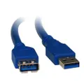 8Ware USB 3.0 Ext Cable 2m A to A M-F Blue