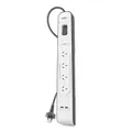 Belkin Surge Protector 4 AC outlet(s) 2m Black, White
