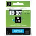 DYMO D1 Standard 12mm Label-Making Tape - Black on White