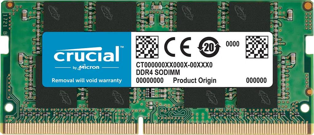 Crucial 8GB(1x8) DDR4-3200 SODIMM Memory