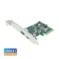 Simplecom PCI-E 2.0 x4 2-Port USB-C and Type-A Expansion Card