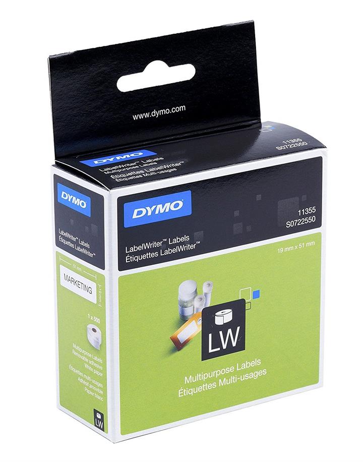 DYMO Multi-Purpose Labels - 19 x 51 mm