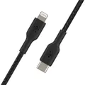 Belkin USB-C To Lightning Charge Cable 1m Braided Black