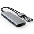 HyperDrive Viper 10-in-2 USB-C Hub with Dual Display for Mac/PC - Space Grey