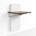 Ergotron WorkFit Elevate Wall Desk - Walnut