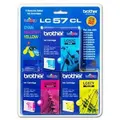 Brother LC57 CMY Colour Value Pack 1xCyan 1xMagenta 1xYellow