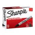 Sharpie Metal Permanent Marker Chisel Tip Black Bx12