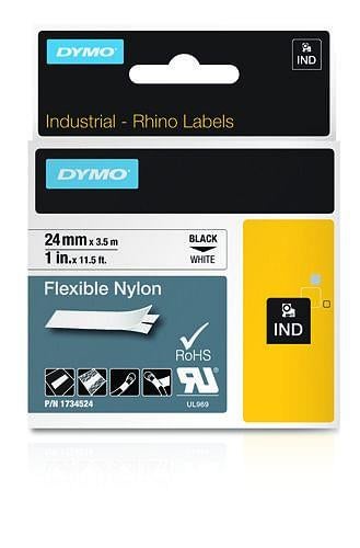 Dymo Industrial Flexible Nylon White