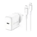 Alogic Combo Pack USB-C 18W Wall Charger - White