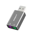 Mbeat Elite USB to 3.5mm Audio/Mic Adapter - Space Grey