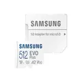 Samsung EVO Plus 512GB Micro SD Card With Adapter