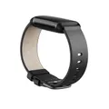 Fitbit Charge 5 Leather Band Black - Large