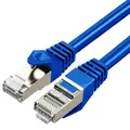 Cruxtec 50cm CAT 7 10GbE SF/FTP Triple Shielding Network Cable - Blue