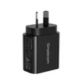 Simplecom CU220 DualPort Power Delivery 20W Fast Wall Charger