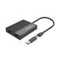Simplecom USB 3.0 or USB-C to Dual 4K HDMI Adapter