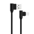 2M R/A USB to R/A USB-C Data/Charging Cable - Black