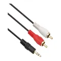0.5m 3.5Mm Plug to 2 x RCA Plug cable