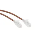 0.5M Slim CAT6 UTP Patch Cable Brown