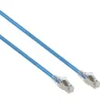 0.25m Blue Small CAT6A 10G F/UTP Cable