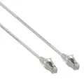0.25m Grey Small CAT6A 10G F/UTP Cable