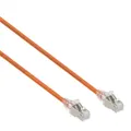 0.25m Orange Small CAT6A 10G F/UTP Cable
