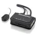 Serveredge 2-port USB/ HDMI Cable KVM Switch With Audio And Remote