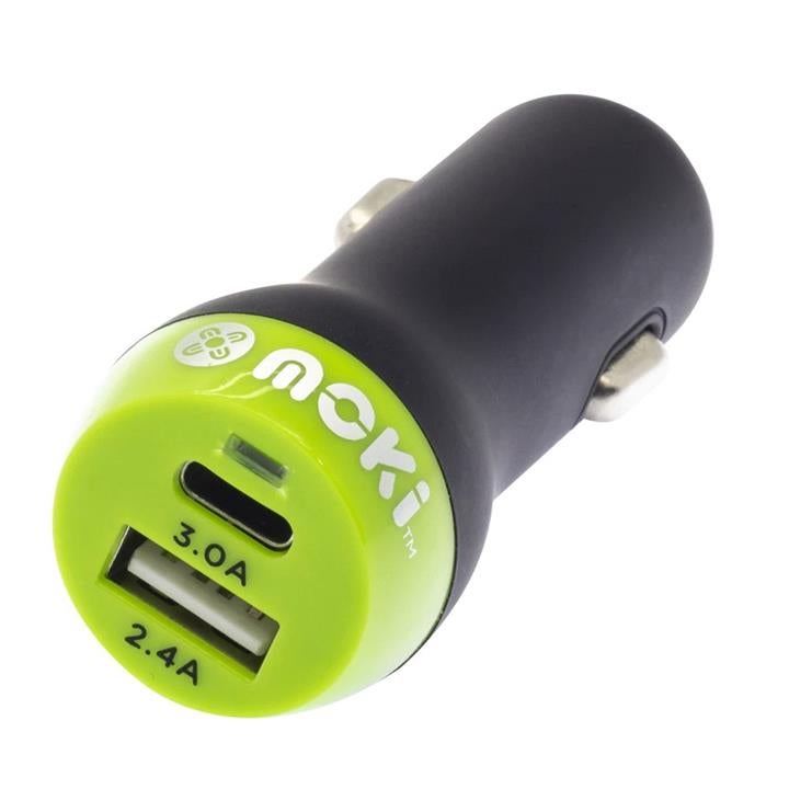Moki USB C Rapid Car Charger Black