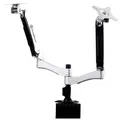 Silverstone ARM22SC ARM DUO Dual LCD Interactive monitor mount up to 24", silver