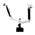 Silverstone ARM22SC ARM DUO Dual LCD Interactive monitor mount up to 24", silver