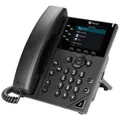 Poly VVX 350 IP Phone Black Wired Handset 6 lines LCD