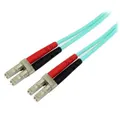 StarTech 1m LC Fiber Optic Cable 10Gb Aqua - MM Duplex 50/125 - LSZH