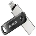 SanDisk iXpand USB Flash Drive 64GB Type-A / Lightning Black, Silver