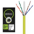 Serveredge 305m 23AWG PVC Solid CAT6 Network Cable UTP / 4 Pair - Yellow