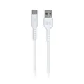 Monster USB-C to USB-A Thermo Plastic Elastometer White 1.2m Cable