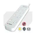 Sansai 4Way Power Board (421SW) With Switches/Surge
