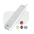 Sansai 6Way Power Board (661SW) With Switches/Surge