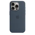 Apple iPhone 15 Pro Silicone Case With MagSafe - Storm Blue