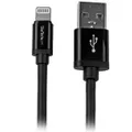 Startech 2m 6ft Long Black Apple Lightning to USB-Cable