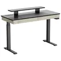 Eureka I55 Electric Standing Desk - Rustic Grey