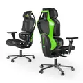 Eureka GC05 Typhon Ergonomic Mesh Gaming Chair - Black/Green