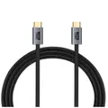 Pisen Braided USB-C to USB-C 1m Cable - Black