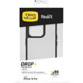 OtterBox iPhone 14 Pro React Series Antimicrobial Case - Black Crystal (Clear/Black)