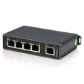 StarTech 5 Pt Unmanaged Network Switch - DIN Rail Mount - IP30 Rated