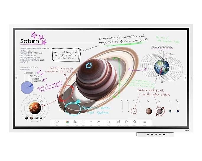 Samsung WMB Flip Pro 55" 4K UHD 16/7 350 Nits Smart Professional Interactive FlipChart Display